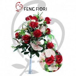 Frontale rose/anturium 18F