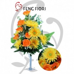 Frontale rose/crisantemi 18F