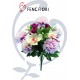 BOUQUET CRISANTEMI ORCHIDEA 18F 50CM